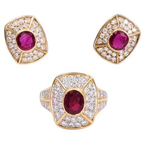 cartier ruby earrings